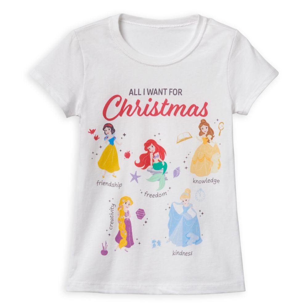 Disney Princess Holiday T-Shirt for Girls