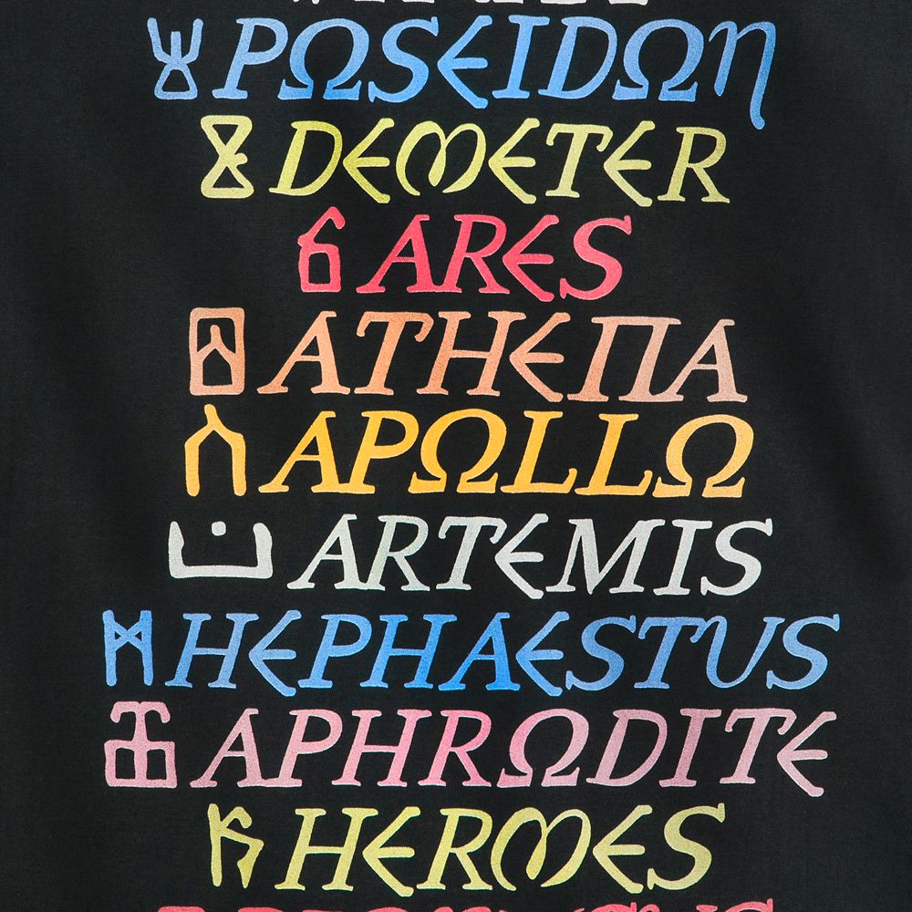 Gods of Olympus T-Shirt for Adults – Percy Jackson and the Olympians