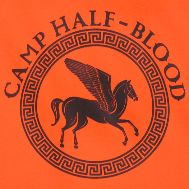 Camp Half-Blood T-Shirt for Adults – Percy Jackson and the Olympians – Orange