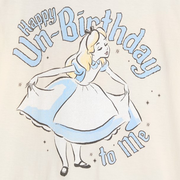 Alice in Wonderland ''Happy Un-Birthday To Me'' T-Shirt for Adults