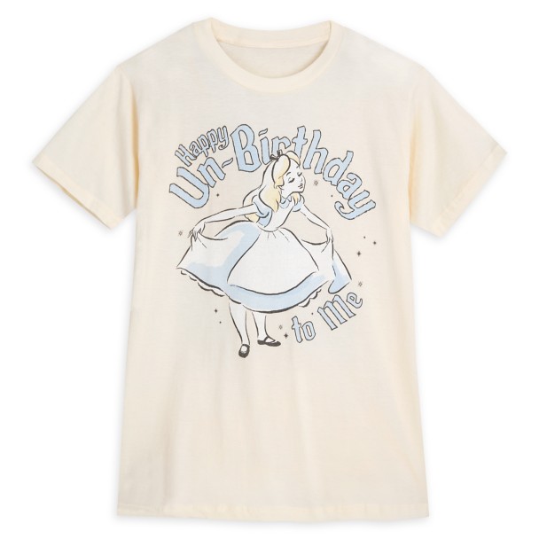 Alice in Wonderland ''Happy Un-Birthday To Me'' T-Shirt for Adults