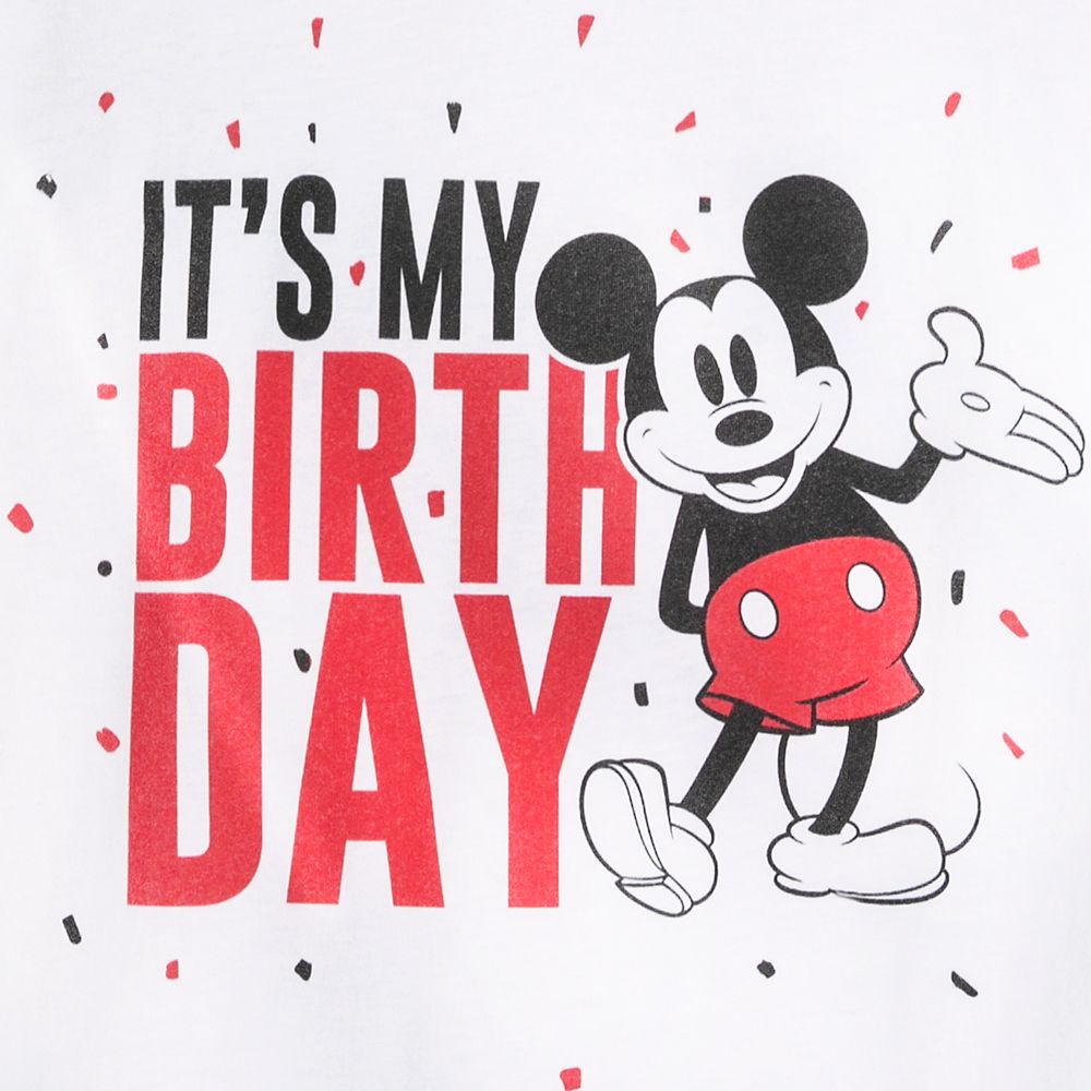 Mickey Mouse ''It's My Birthday'' T-Shirt for Adults | Disney Store