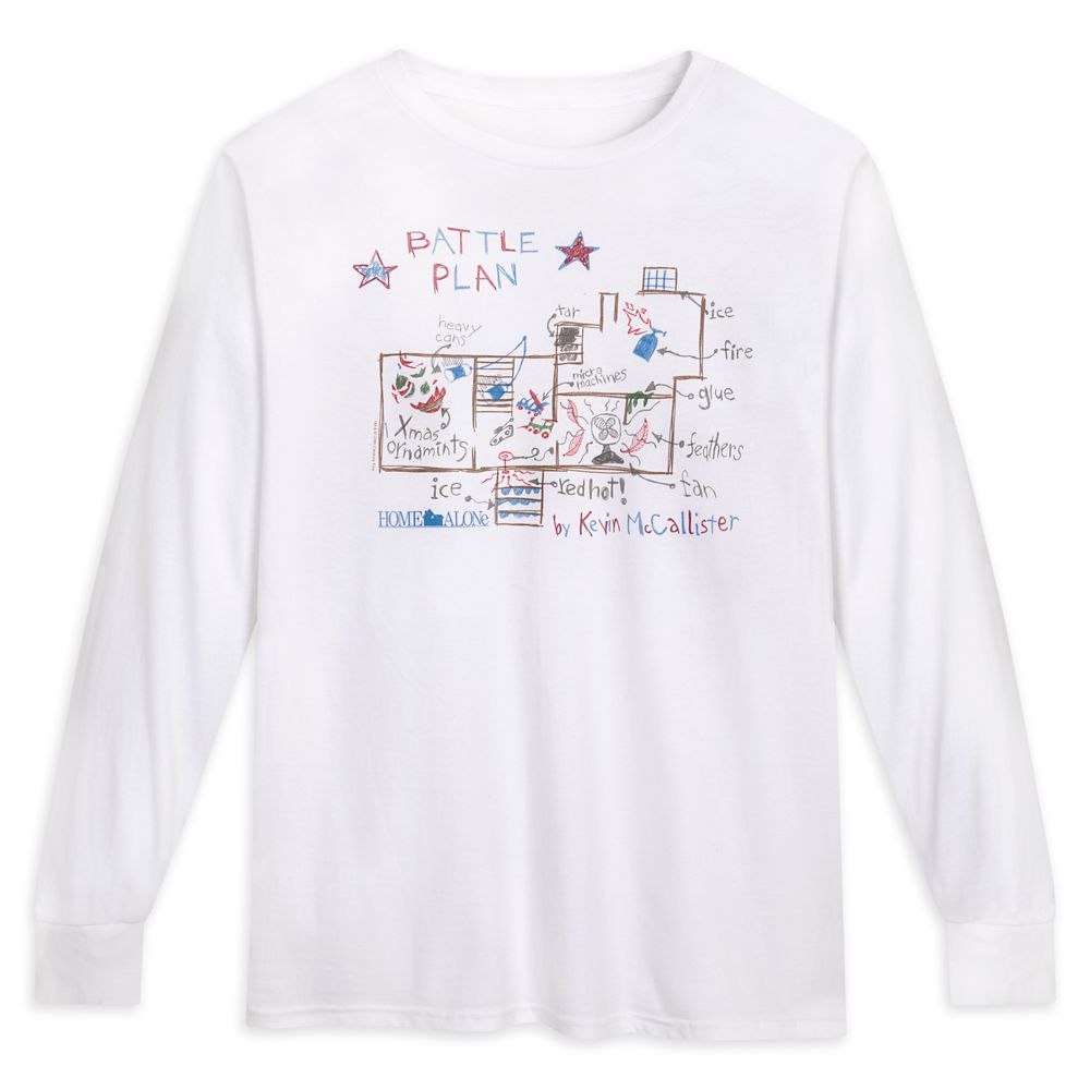 Kevin McCallister Battle Plan Long Sleeve T-Shirt for Adults – Home Alone