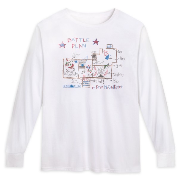 Kevin McCallister Battle Plan Long Sleeve T-Shirt for Adults – Home Alone