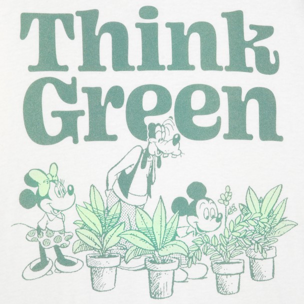 Mickey Mouse and Friends ''Think Green'' T-Shirt for Adults – Earth Day