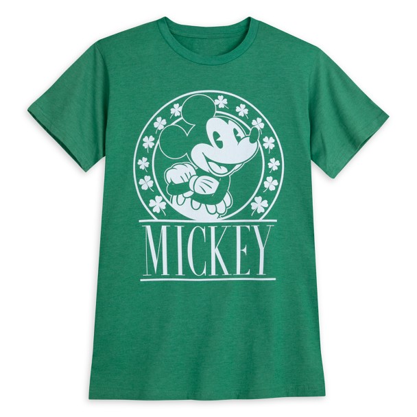 Mickey Mouse Shamrock T-Shirt for Adults – St. Patrick's Day