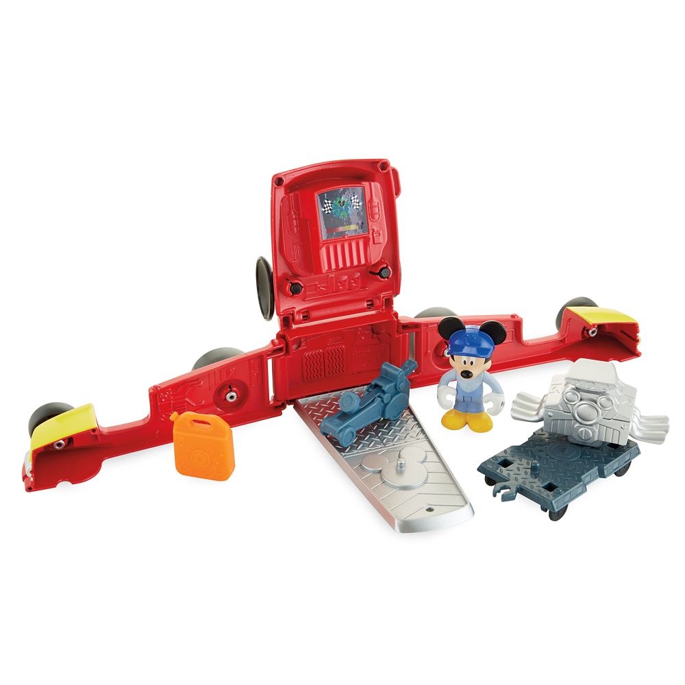 just play mickey and the roadster racers gas station playset