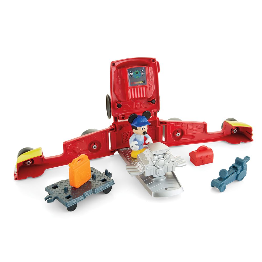 just play mickey and the roadster racers gas station playset