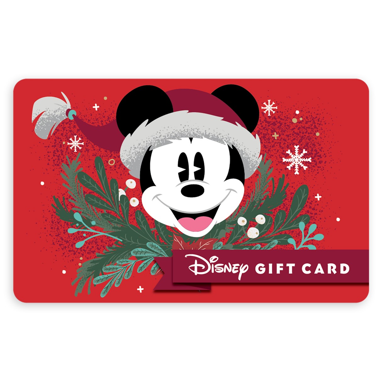 Holiday Mickey Mouse Disney Gift Card eGift