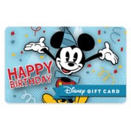Mickey Mouse Birthday Disney Gift Card eGift