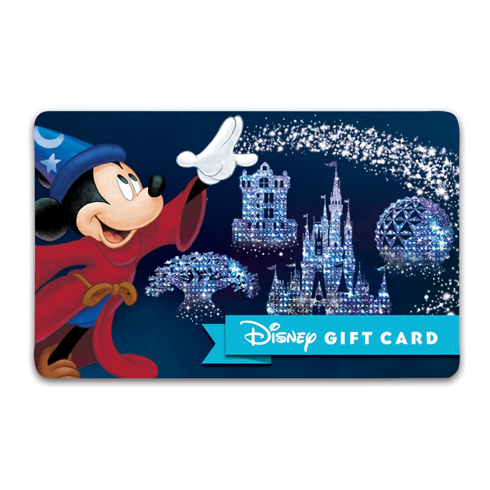 Sorcerer Mickey Mouse Disney Gift Card  Walt Disney World