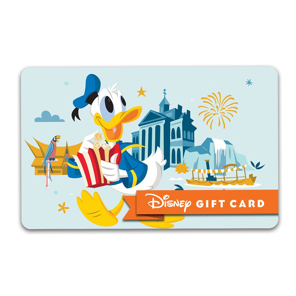Donald Duck Disney Gift Card  Disneyland