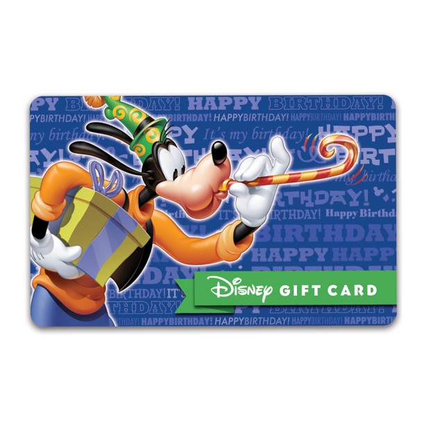 Goofy Birthday Disney Gift Card