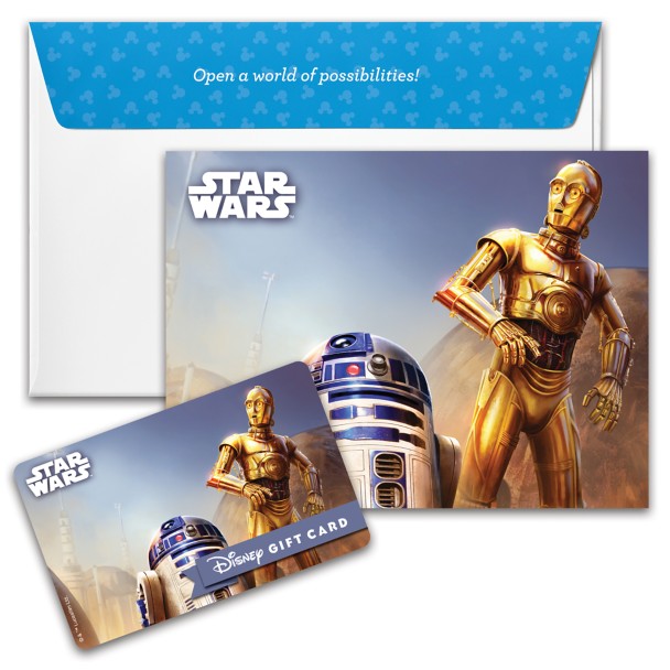 R2-D2 and C-3PO Disney Gift Card – Star Wars