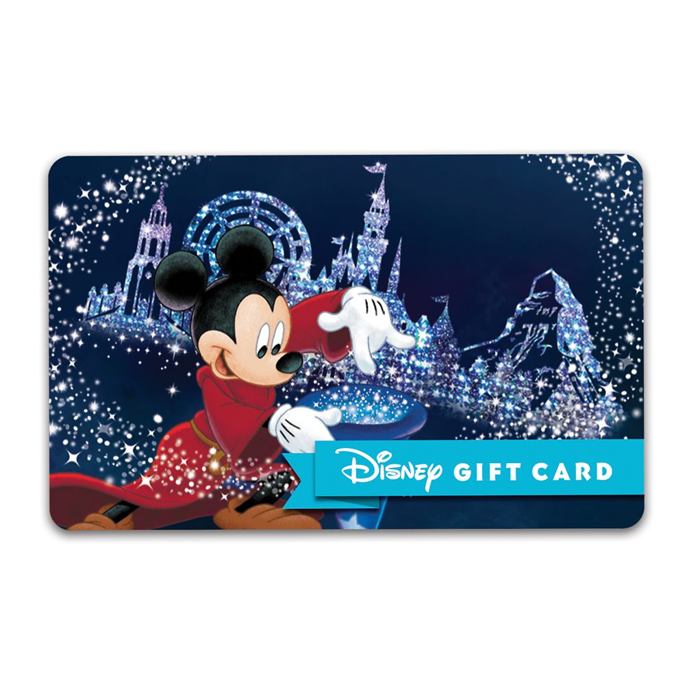 Sorcerer Mickey Mouse Disney Gift Card  Disneyland