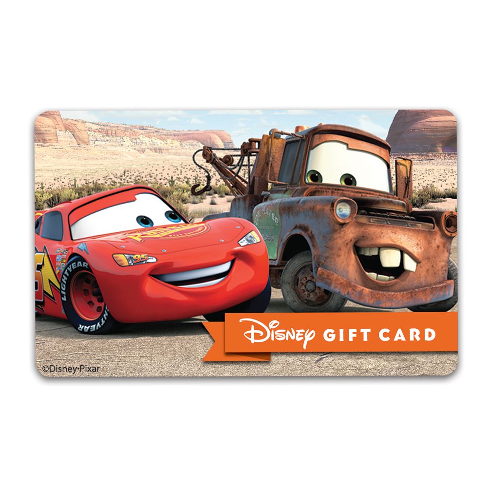 Cars Disney Gift Card | Disney Store