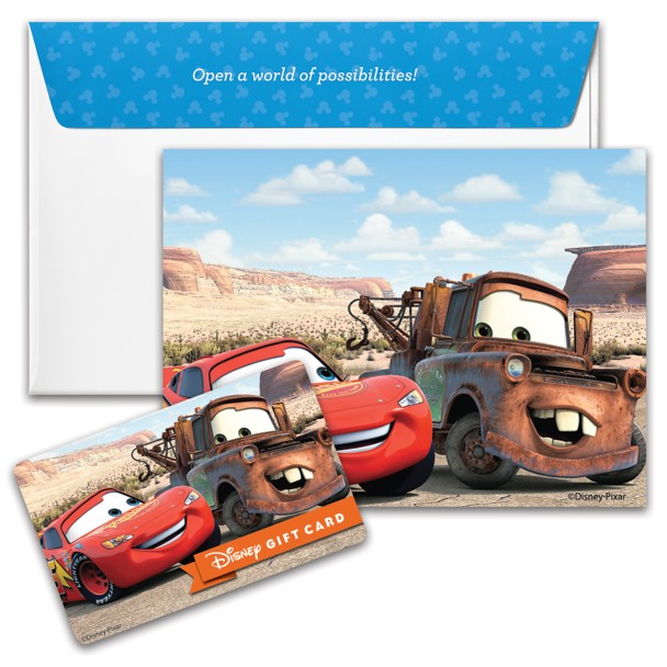 Cars Disney Gift Card