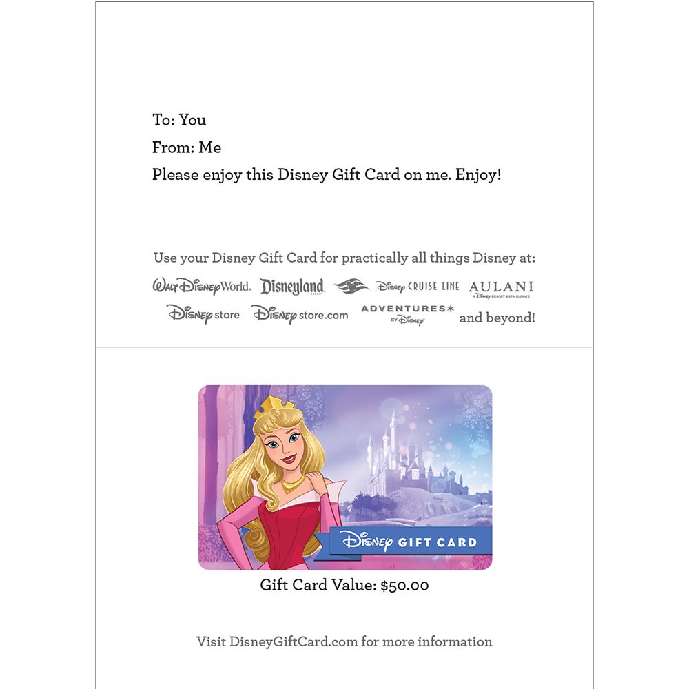Aurora Disney Gift Card