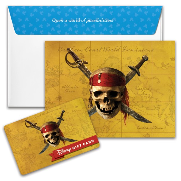 Pirates of the Caribbean Disney Gift Card