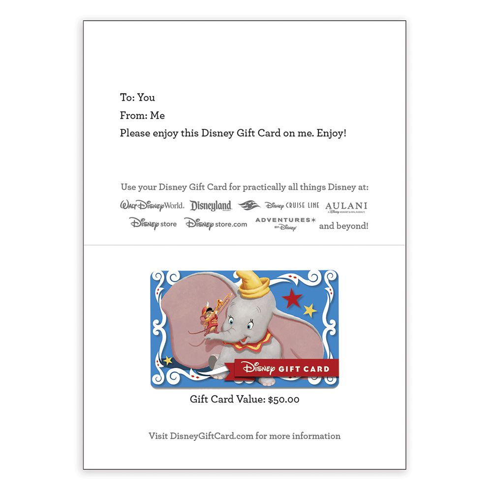 Dumbo Disney Gift Card