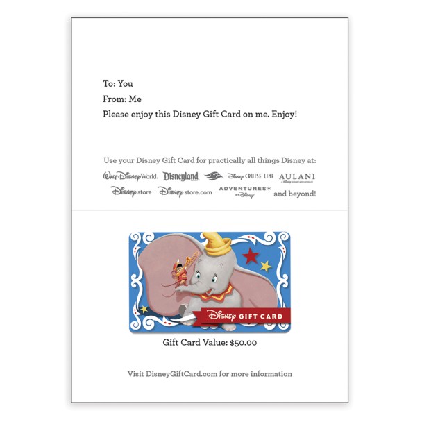 Dumbo Disney Gift Card
