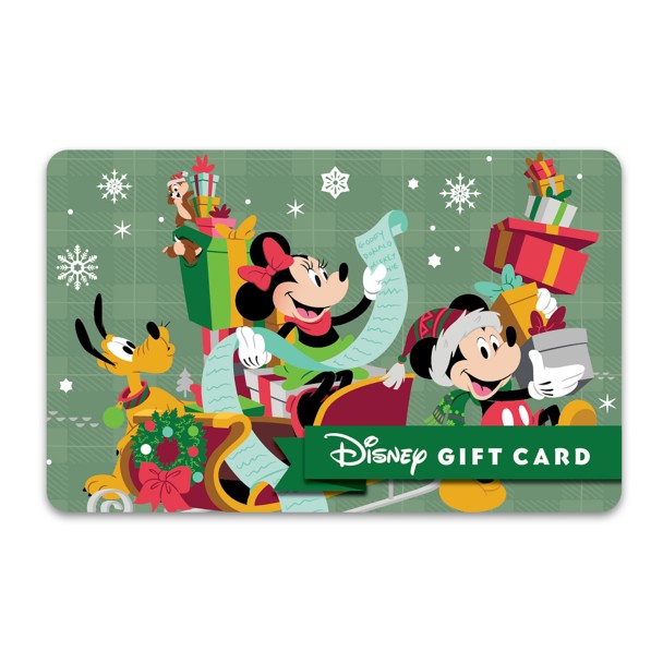 Mickey Mouse and Friends Holiday Nice List Disney Gift Card