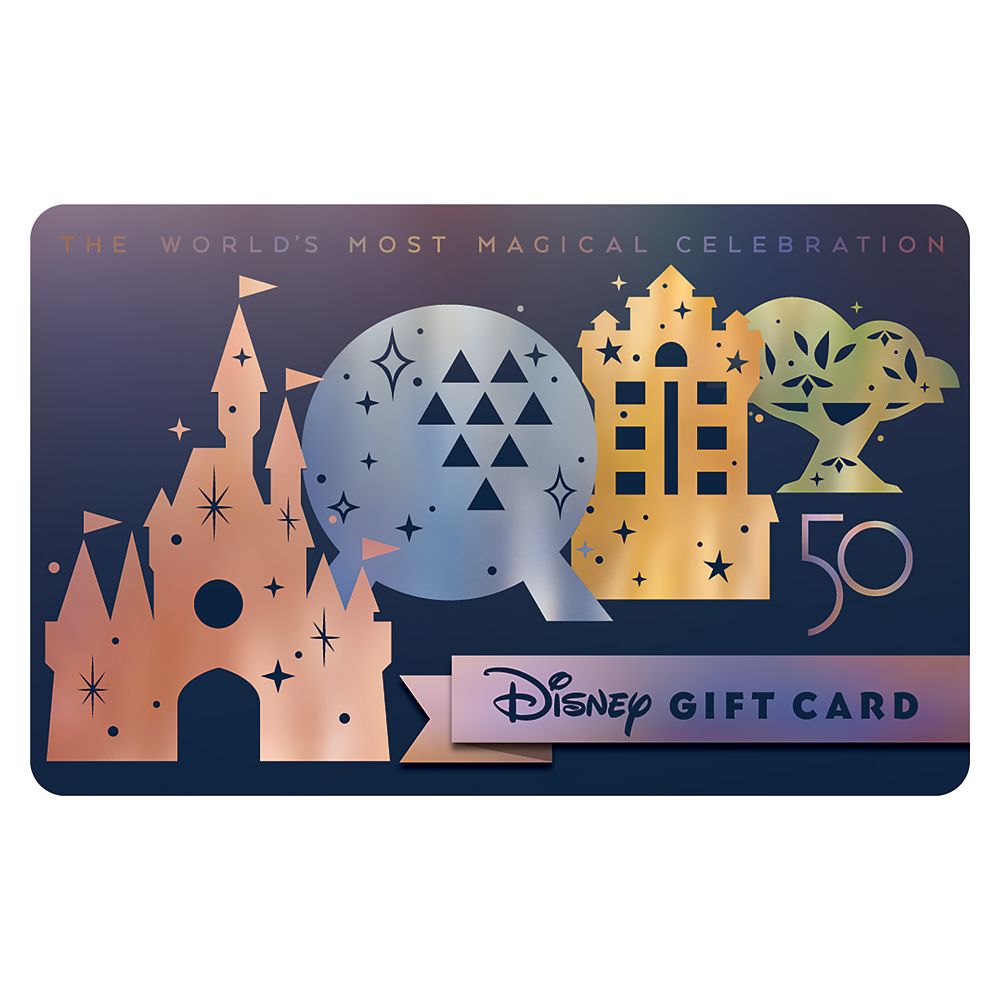 Walt Disney World 50th Anniversary Disney Gift Card was released today