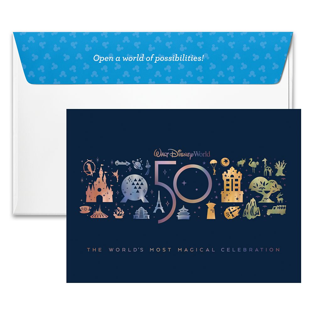 Walt Disney World 50th Anniversary Holographic Disney Gift Card