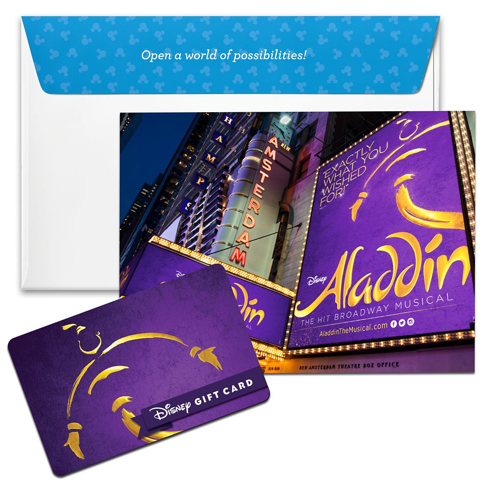 Aladdin The Musical Disney Gift Card