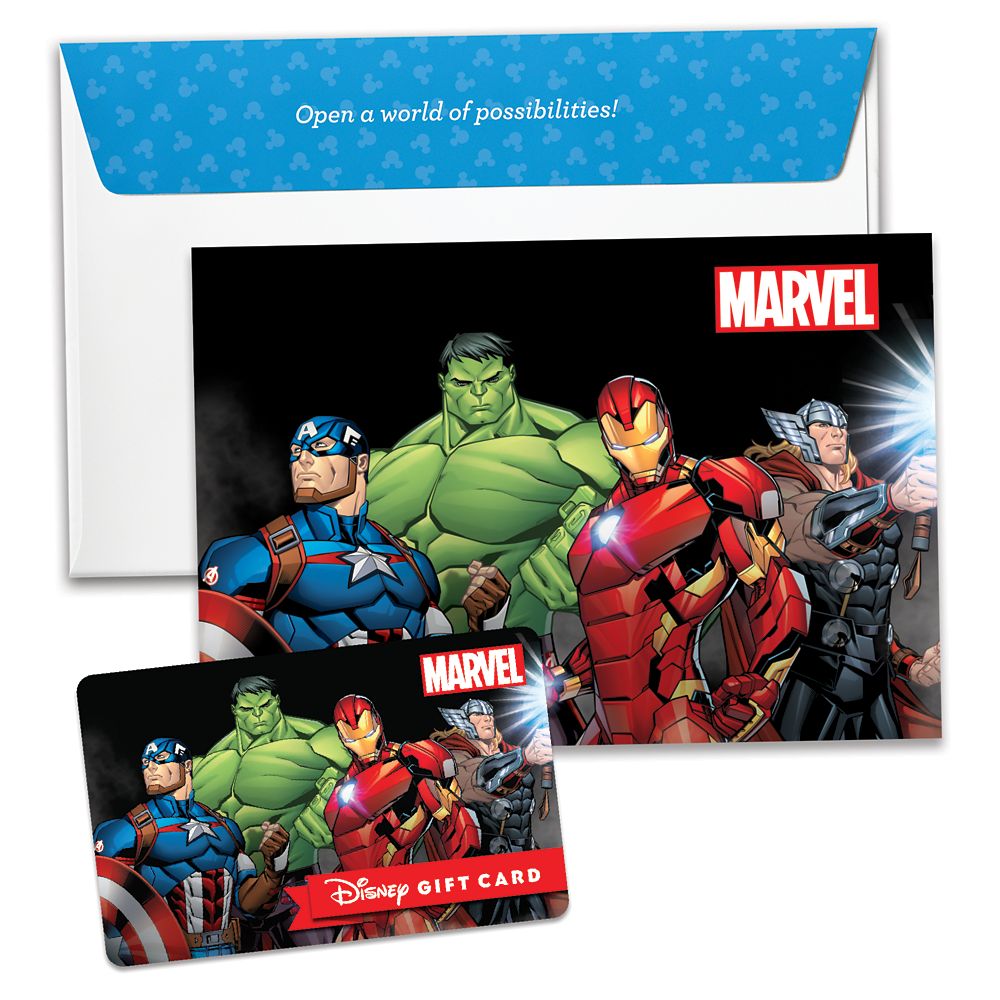 Marvel Avengers Disney Gift Card