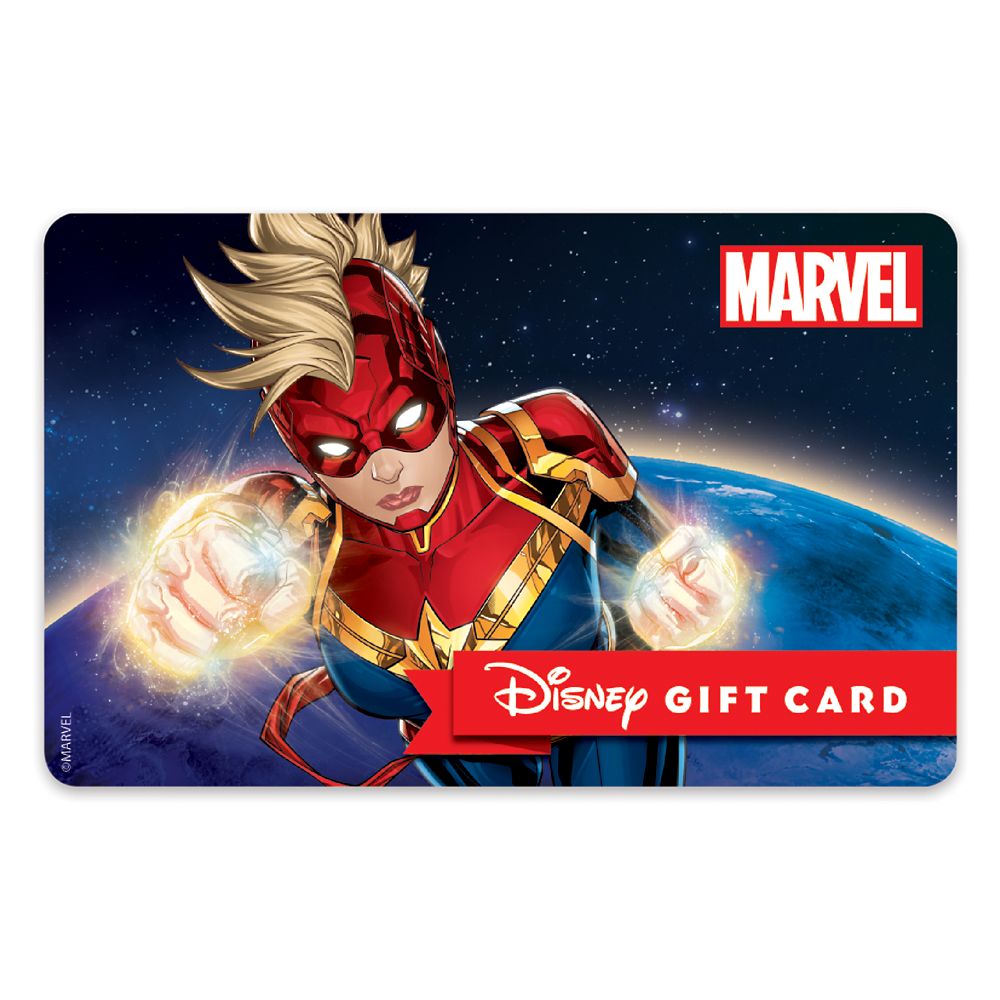 Captain Marvel Disney Gift Card