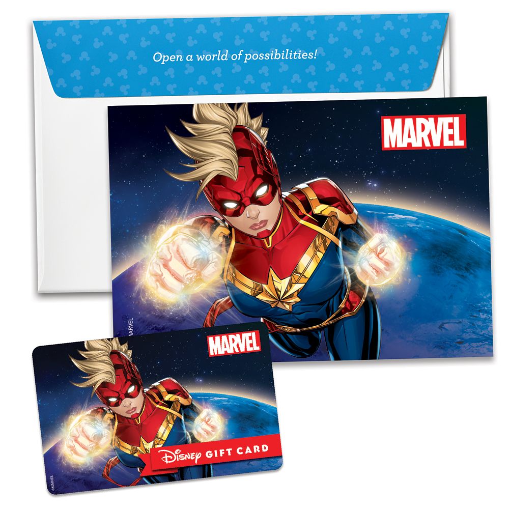 Captain Marvel Disney Gift Card