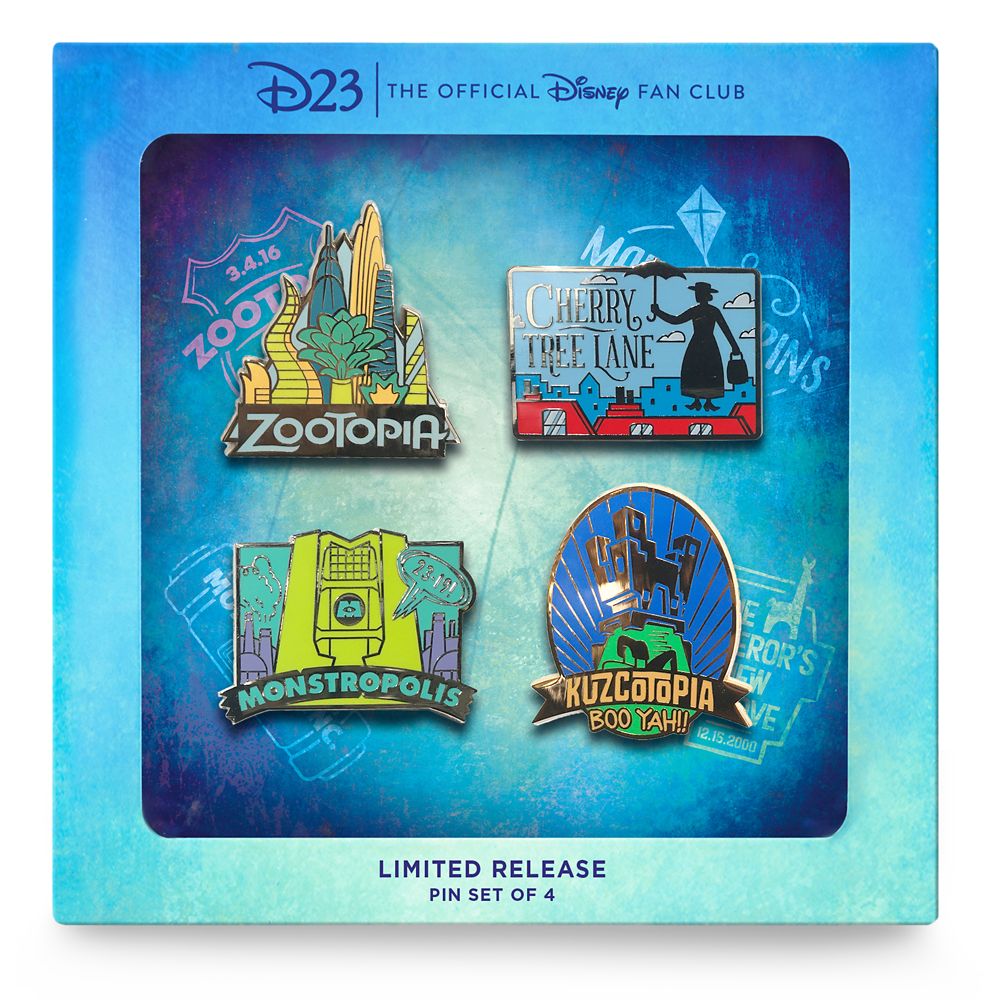 D23 Fantastic Worlds Pin Set &ndash; Limited Release
