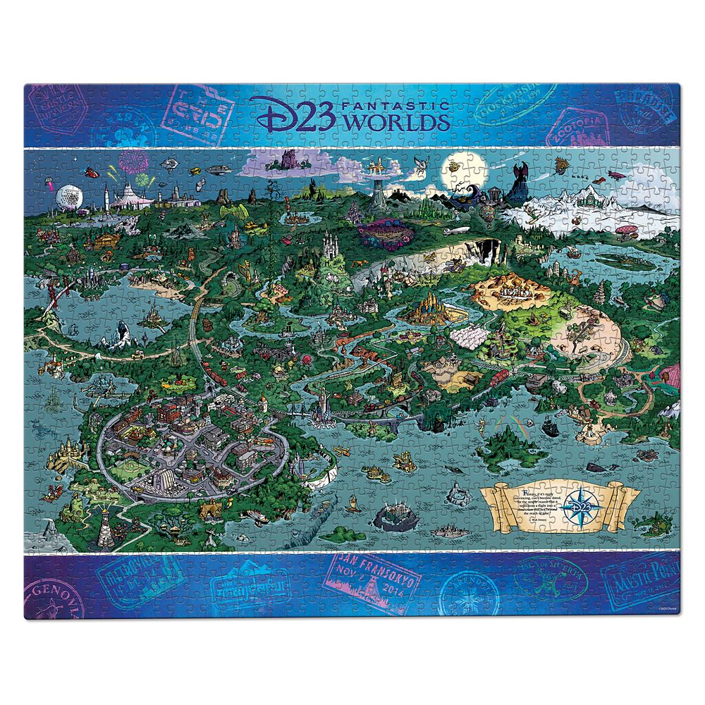 D23 Exclusive Fantastic Worlds Puzzle