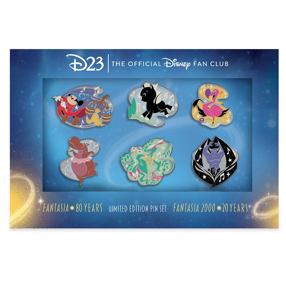 D23 Exclusive Fantasia 80th Anniversary Pin Set