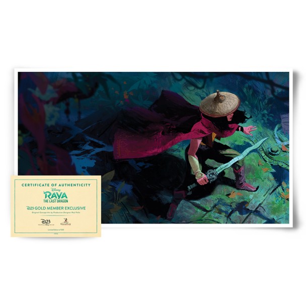 D23 Exclusive Raya and the Last Dragon Lithograph – Limited Edition