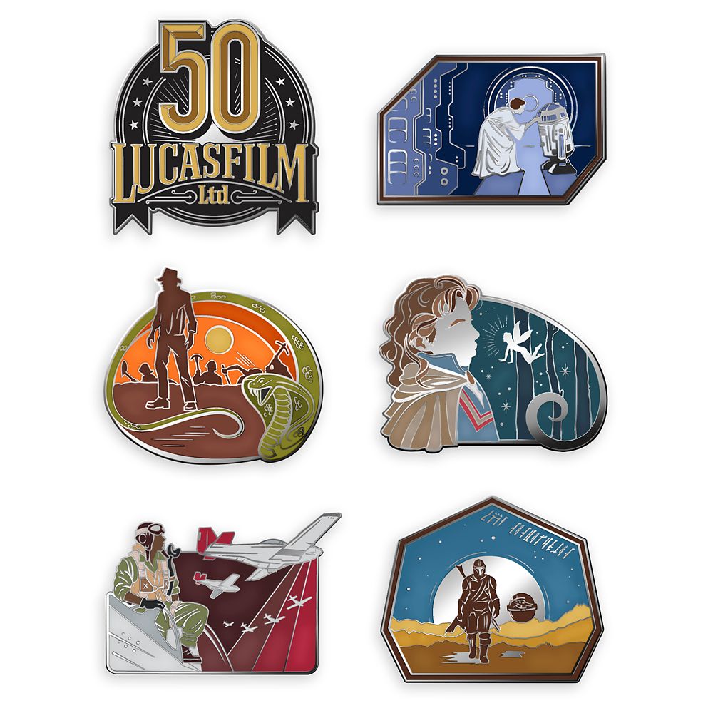 D23 Exclusive Lucasfilm 50th Anniversary Pin Set – Limited Edition