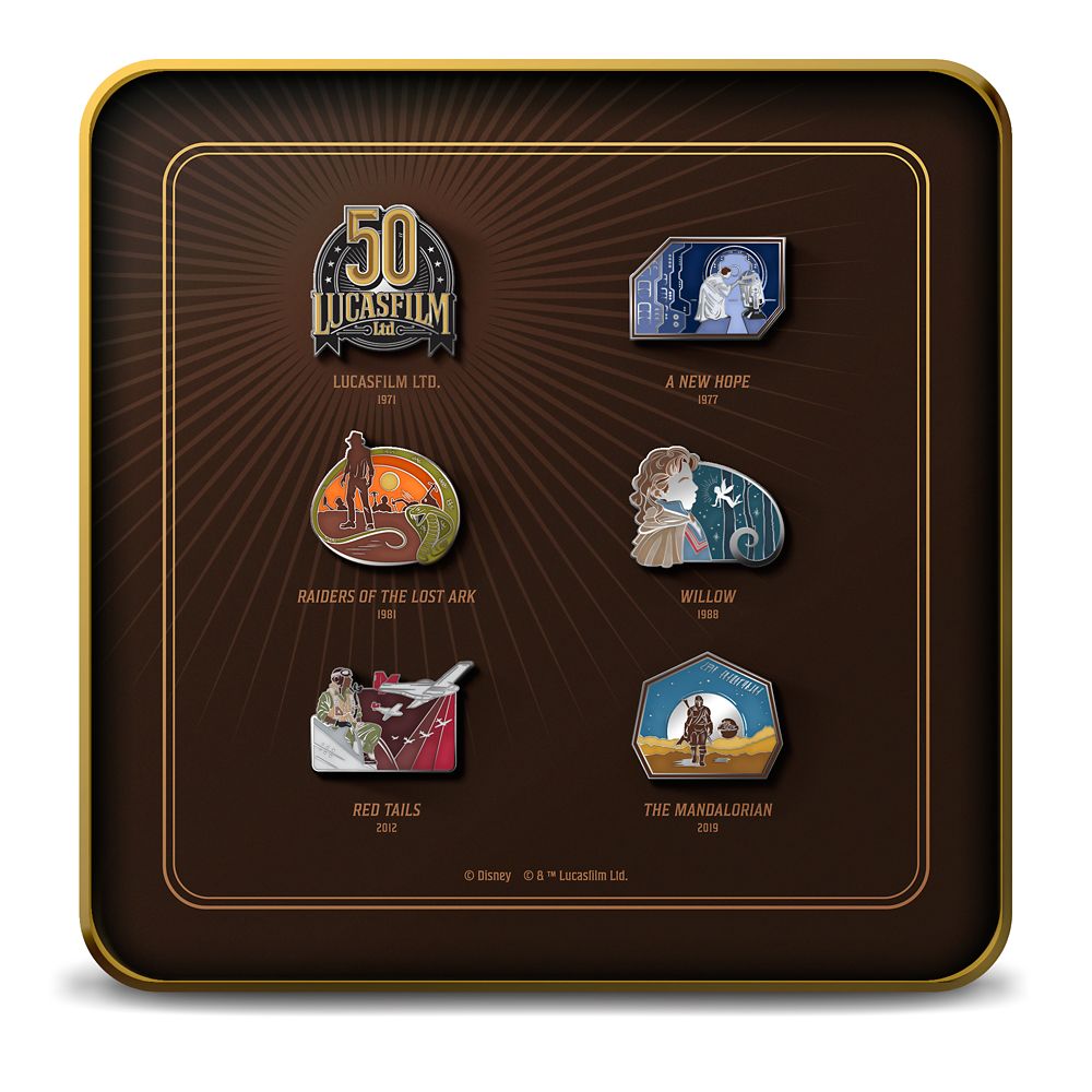 D23 Exclusive Lucasfilm 50th Anniversary Pin Set – Limited Edition