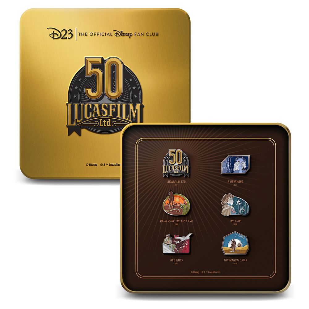 D23 Exclusive Lucasfilm 50th Anniversary Pin Set – Limited Edition