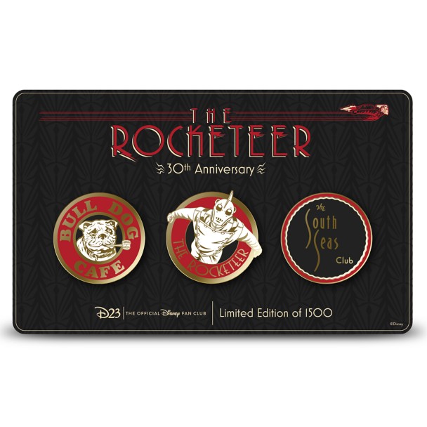 D23 Gold Member The Rocketeer 30th Anniversary Pin Set – Limited Edition
