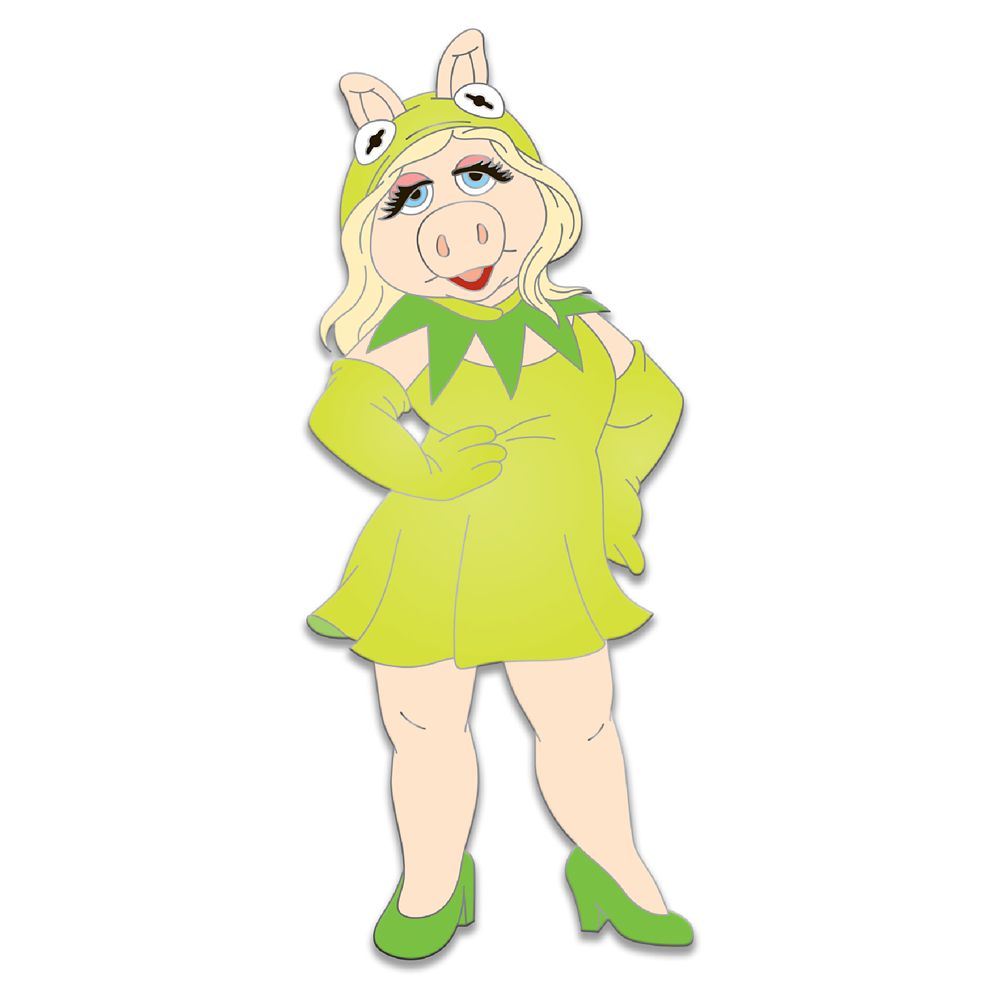 D23 Gold Member Miss Piggy Halloween Costume Pin – Muppets Haunted Mansion – Limited Edition