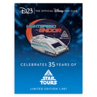 D23-Exclusive Star Tours 35th Anniversary Pin – Lightspeed to Endor – Limited Edition
