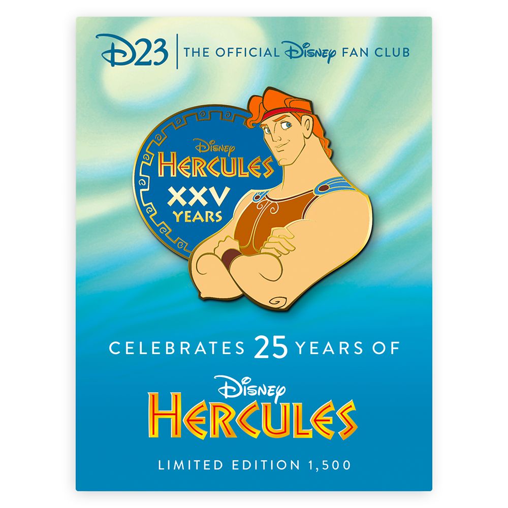 D23-Exclusive Hercules 25th Anniversary Commemorative Pin