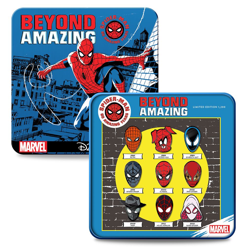 D23-Exclusive Marvel’s Spider-Man 60th Anniversary Pin Set released today