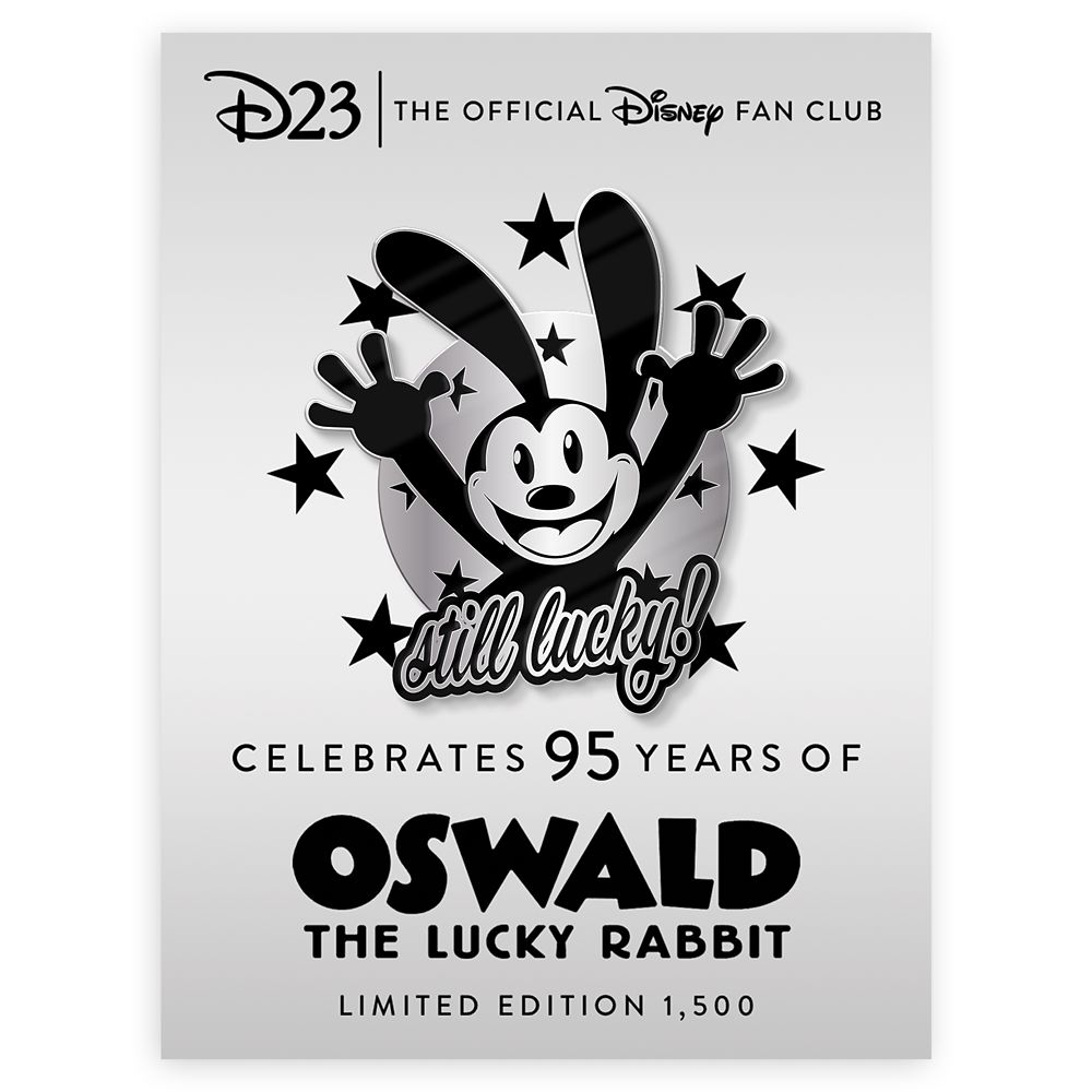 D23 Exclusive Oswald the Lucky Rabbit 95th Anniversary Pin – Limited Edition