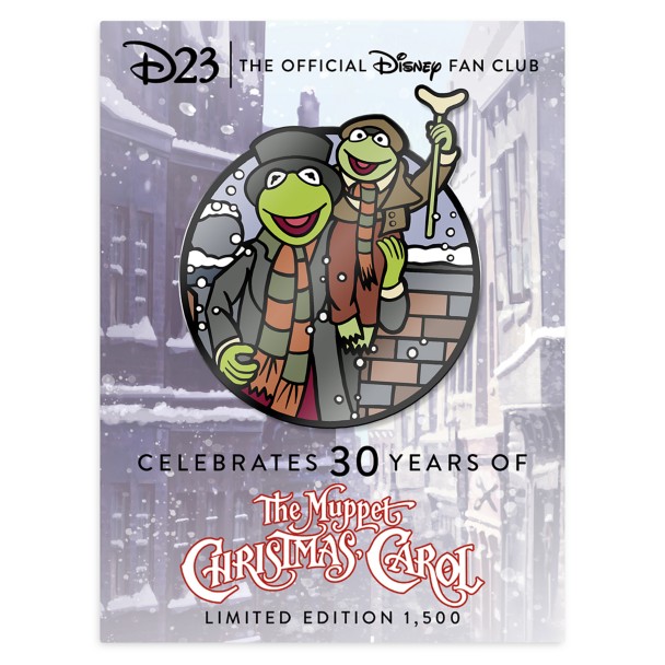 D23-Exclusive The Muppet Christmas Carol 30th Anniversary Commemorative Pin – Kermit & Robin – Limited Edition