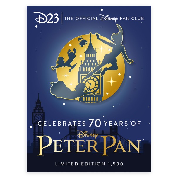 D23-Exclusive Peter Pan 70th Anniversary Commemorative Pin – Limited Edition