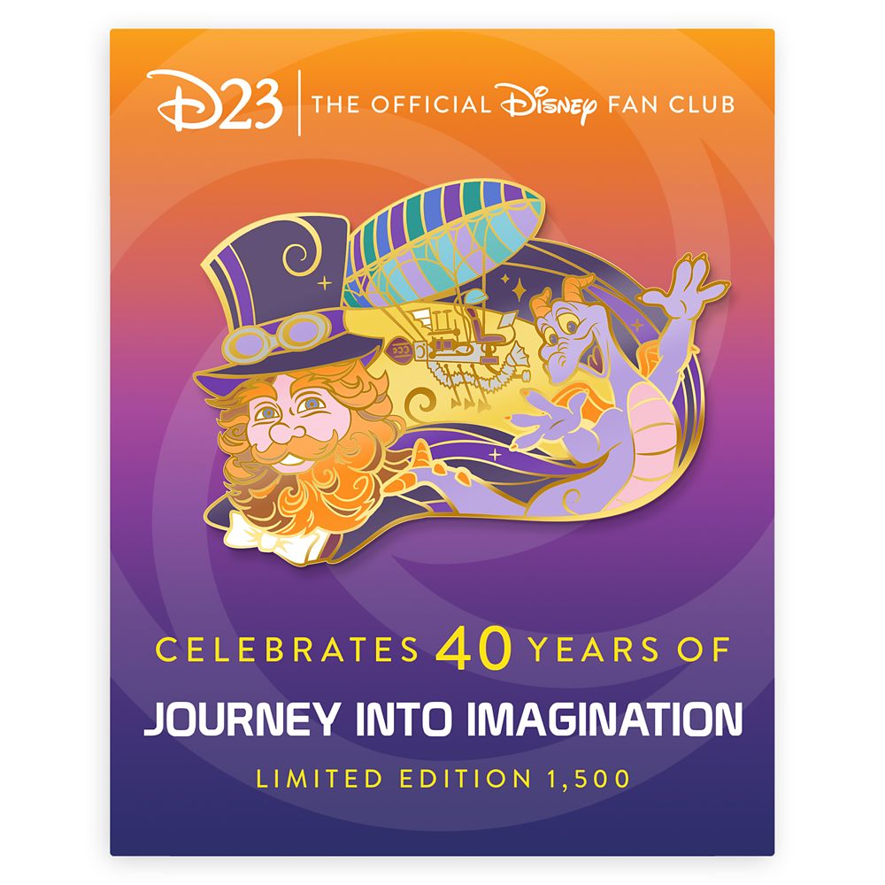 D23-Exclusive Dreamfinder and Figment Pin – Journey Into Imagination 40th Anniversary – Limited Edition