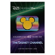D23-Exclusive Disney Channel 40th Anniversary Pin – Limited Edition
