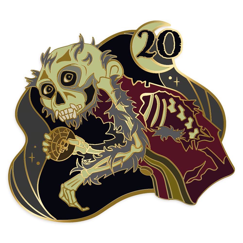 D23-Exclusive Pirates of the Caribbean: Curse of the Black Pearl 20th Anniversary Glow-in-the-Dark Pin – Limited Edition